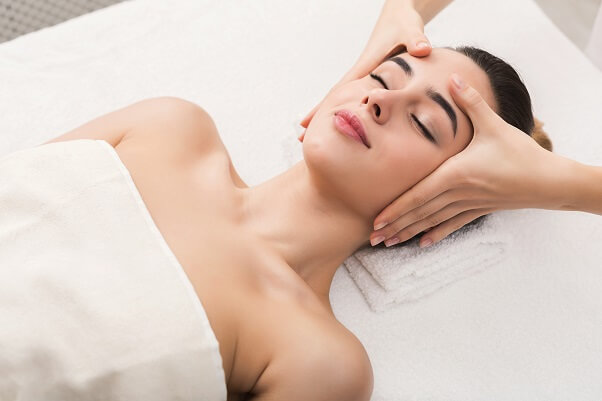 Facial massage treatment in Purely You Spa Naples Florida