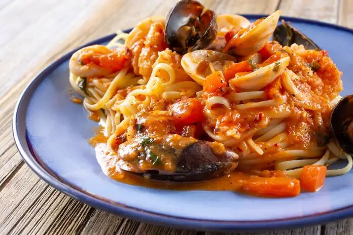 Tasty Linguine Pescatore at Restaurants in Cape Coral