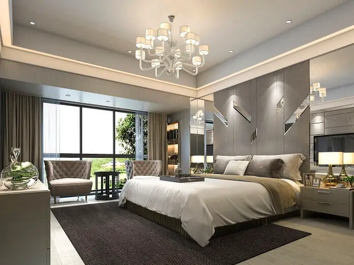 luxury modern bedroom suite hotel
