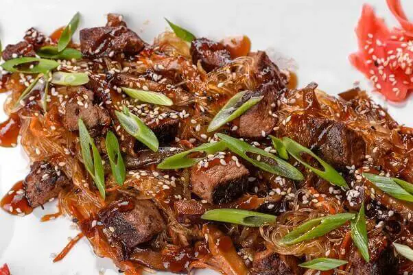 Delicious mongolian beef at Fong's Chinese Restaurant