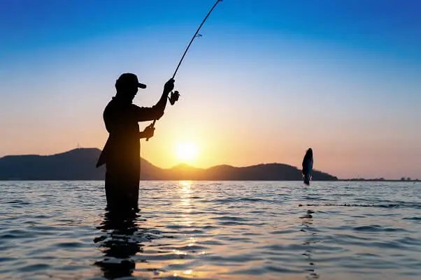 Man enjoying fishing in Marco Island Florida